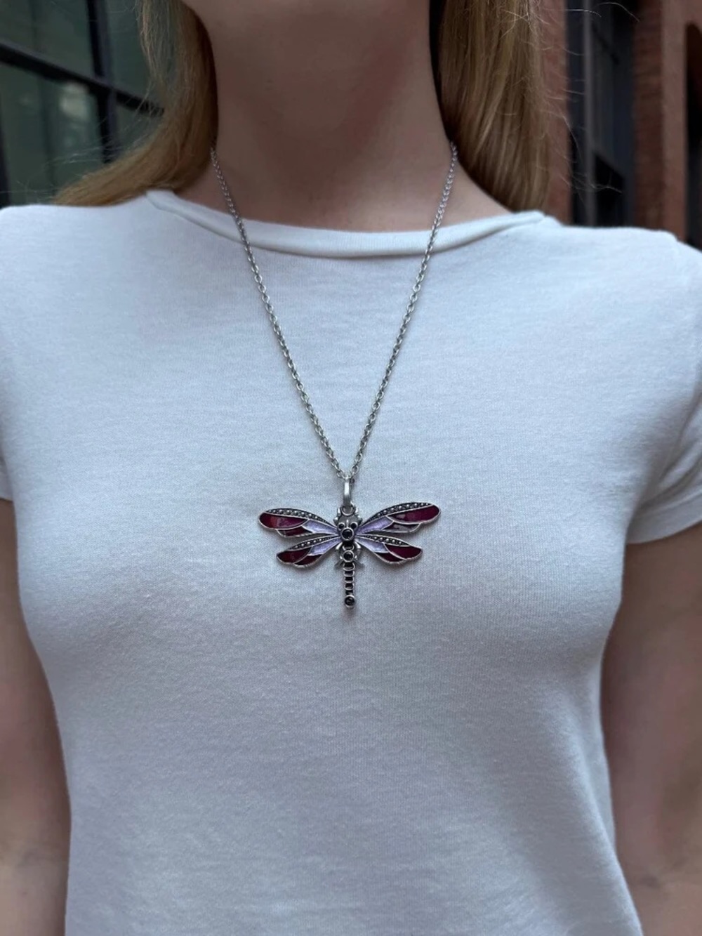 Brandy Melville Dragonfly chain necklace
